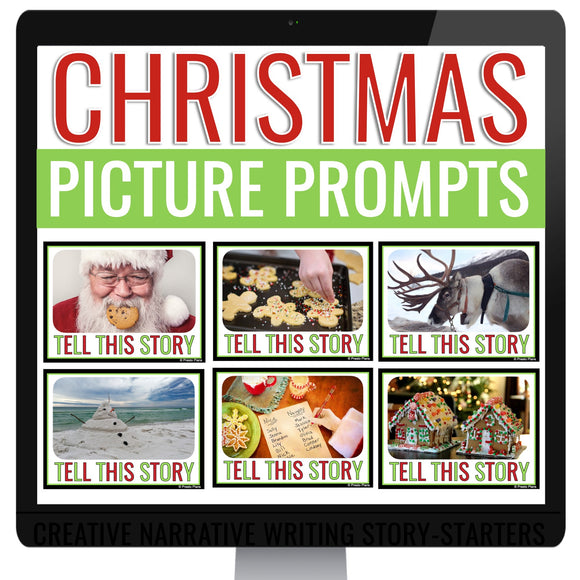 Christmas Writing Picture Prompts - Narrative Writing Digital Story Starters