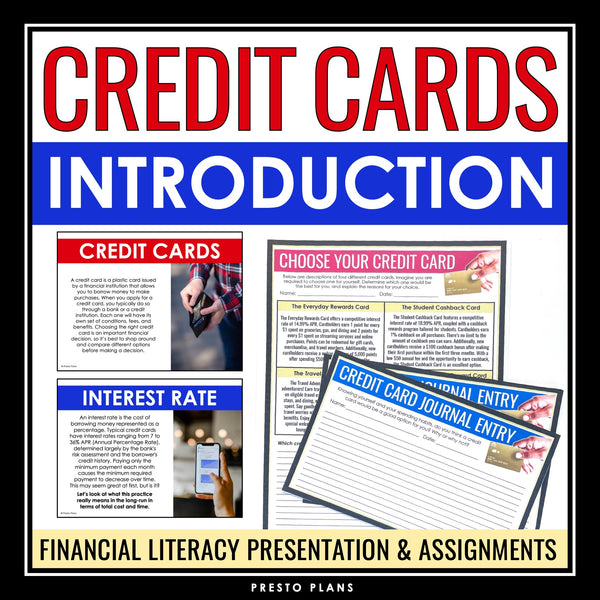 Credit Cards Presentation - Finances and Financial Literacy - Money Life Skills