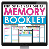 End of the Year Digital Memory Book - Writing Assignment for the End of the Year