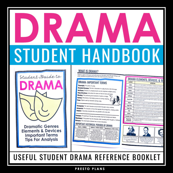 Drama Introduction Booklet - Theater and Drama Terms Student Reference