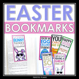 Easter Bookmarks - Funny Printable Student Gift for Easter Holiday