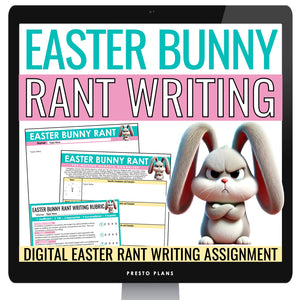 Easter Writing Activity – The Easter Bunny Rant Writing Digital Assignment
