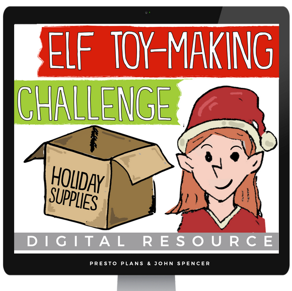 Christmas Activity - Elf Toy Making Challenge and Digital Writing Assignment