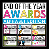 End of the Year Awards - Alphabet Edition ABC Student Awards Certificates