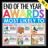 End of the Year Awards - Most Likely To Edition Student Award Certificates Vol 4