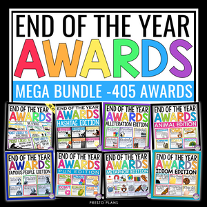 END OF THE YEAR AWARDS BUNDLE
