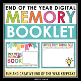 End of the Year Digital Memory Book - Writing Assignment for the End of the Year