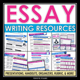 Essay Writing Unit - Presentations, Handouts, Graphic Organizers & Assignments