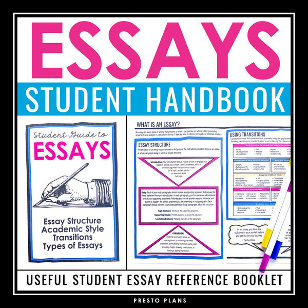 Essay Writing Introduction Booklet - Academic Essay Writing Student Reference