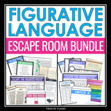 Figurative Language Escape Room Activity Bundle Literary Devices Breakout Games