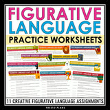 Figurative Language Worksheets - Metaphor, Simile, Personification, & More