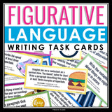 Figurative Language Writing Task Cards - Integrating Literary Devices in Writing