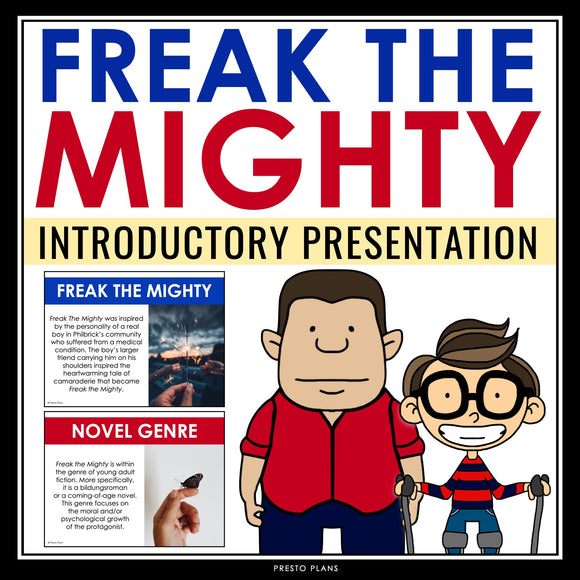 Freak the Mighty Introduction Presentation Discussion, Author Biography, Context