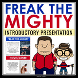 Freak the Mighty Introduction Presentation Discussion, Author Biography, Context
