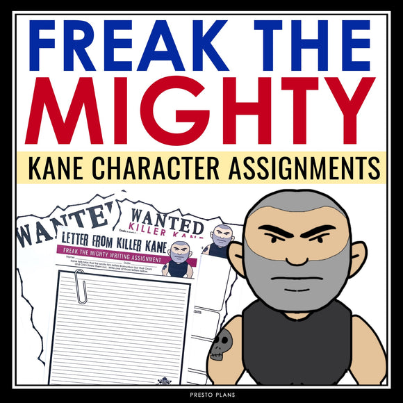 Freak the Mighty Assignments - Character Analysis of Killer Kane in the Novel