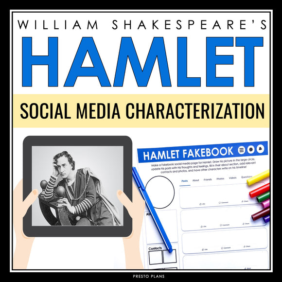 Hamlet Character Assignment - Create a Character's Social Media - Shakespeare