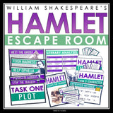 Hamlet Escape Room Activity - Breakout Review Game for Shakespeare's Play