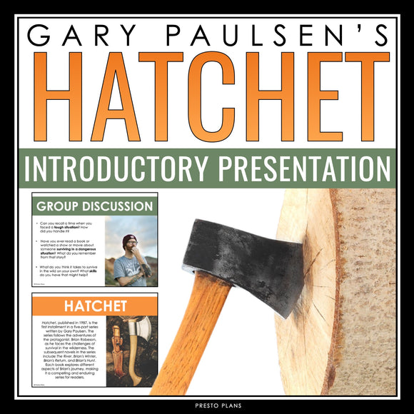 Hatchet Introduction Presentation - Discussion, Gary Paulsen Biography, Context