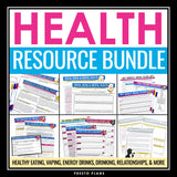 Health Unit - Smoking, Alcohol, Relationships, Energy Drinks, Drugs, & Nutrition