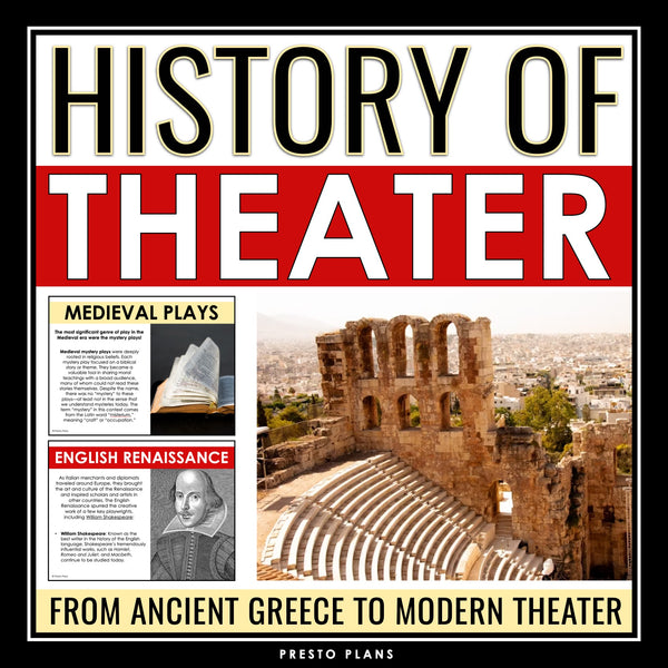 History of Theater Presentation - Ancient Greece, Medieval, & Renaissance Lesson