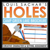 Holes Creative Assignment - Creating a Camp Green Lake Brochure - Louis Sachar