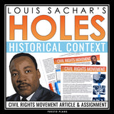 Holes Historical Context Article and Assignment - Racism Civil Rights Movement