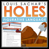 Holes Figurative Language Novel Assignments and Answer Keys - Louis Sachar