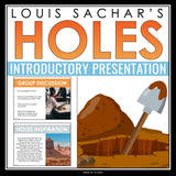 Holes Introduction Presentation - Discussion, Lois Sachar Biography, and Context