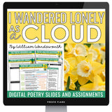 I Wandered Lonely as a Cloud by William Wordsworth Digital Poetry Lesson