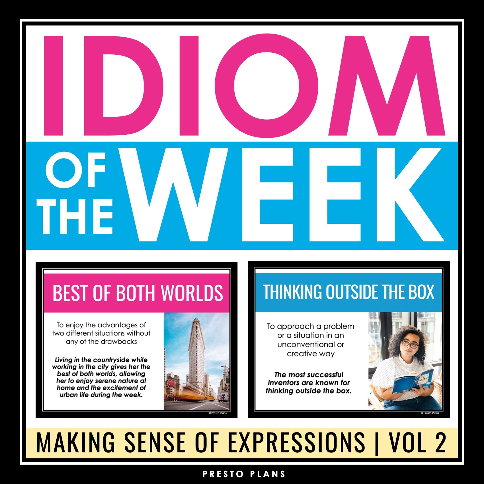 Idiom Poster Idiom Of The Week Posters Classroom Bulletin Board