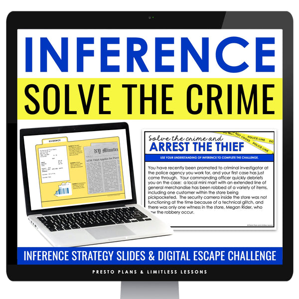 Inference Crime Scene Digital Reading Inferencing Activity and Presentation