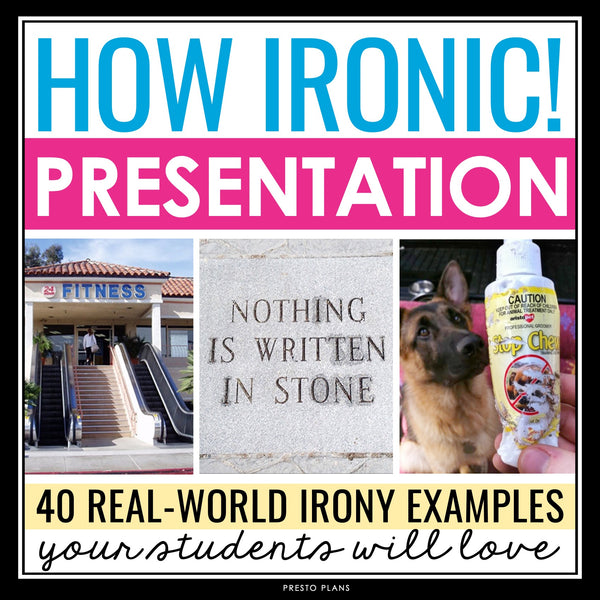 Irony - Funny Real-Life Photo Examples of Situational Irony Presentation Lesson