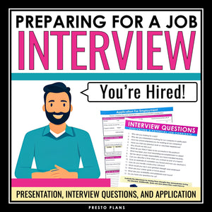Interviews Presentation - Career or Job Application and Mock Interview Activity