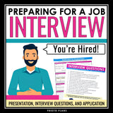 Interviews Presentation - Career or Job Application and Mock Interview Activity