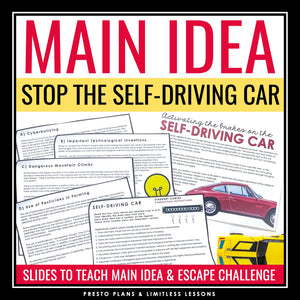 Main Idea and Supporting Details Presentation & Nonfiction Reading Activity