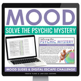 Mood Literary Device Presentation & Fiction Escape Room Digital Reading Activity