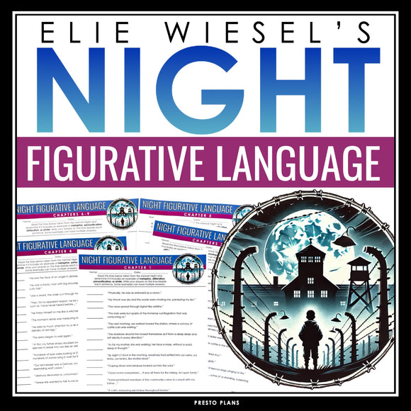 Night by Elie Wiesel Figurative Language Literary Device Assignments & Answers