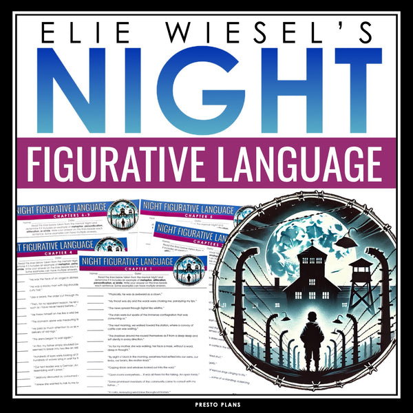 Night by Elie Wiesel Figurative Language Literary Device Assignments & Answers