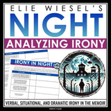 Night by Elie Wiesel Irony Assignment - Analyzing Irony Types Literary Devices