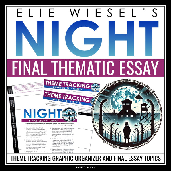 Night by Elie Wiesel Final Essay Topics & Novel Themes Graphic Organizers