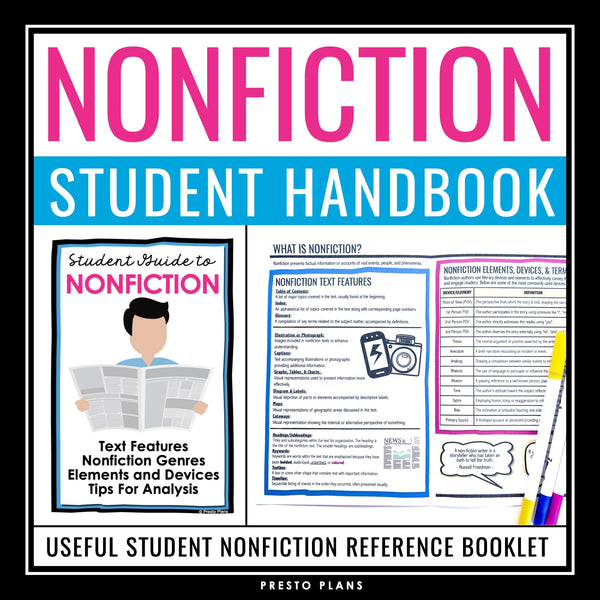 Nonfiction Introduction Booklet - Informational Text Student Reference
