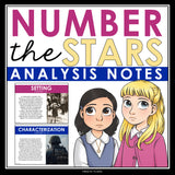Number the Stars Analysis Notes - Presentation Analyzing Literary Devices