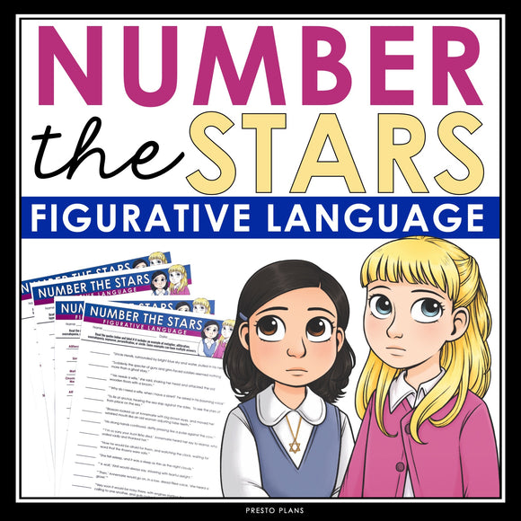 Number the Stars by Lois Lowry Figurative Language Assignments and Answer Keys