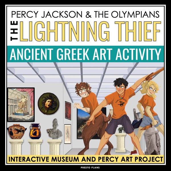Percy Jackson and The Lightning Thief Activity - Greek Art Museum & Art Project