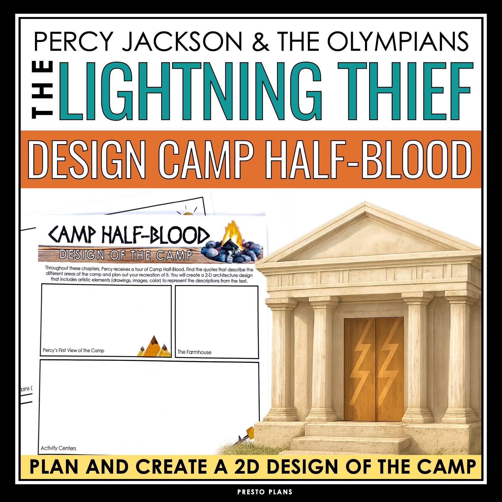 percy jackson camp half blood Percy Jackson and The Lightning Thief Activity