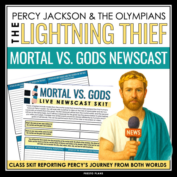 Percy Jackson and The Lightning Thief Activity - Mortal & Olympian News Project