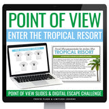 Point of View Slides & First, Second, & Third Person Digital Reading Activity