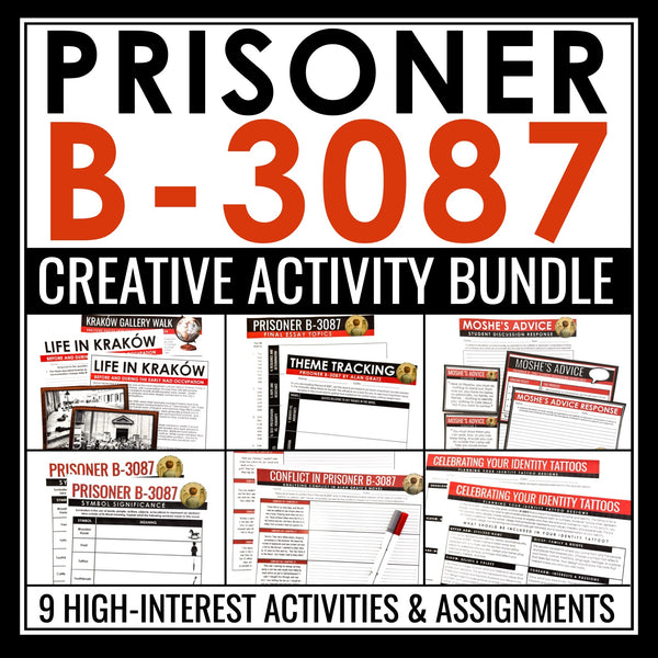 Prisoner B-3087 Activity Bundle – Creative Novel Activities and Assignments