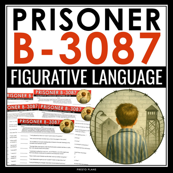 Prisoner B-3087 by Alan Gratz Figurative Language Assignments and Answer Keys