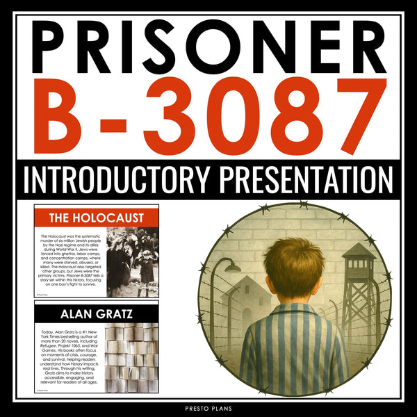 Prisoner B-3087 by Alan Gratz Introduction Slides Discussion, Biography, Context